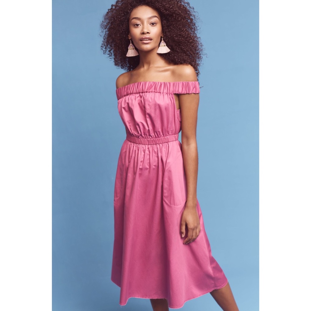 Anthropologie Maeve Mona Off-the-Shoulder Dress